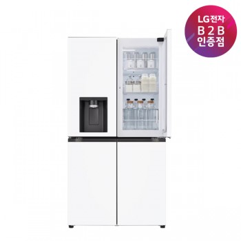 [LG전자]DIOS 오브제컬렉션 얼음정수기 냉장고 매직스페이스 화이트 J824MHH11-B